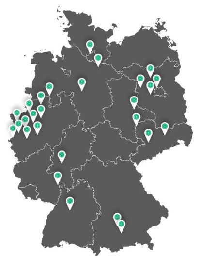 Boxie24 Self Storage locations in Germany