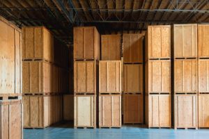 Container in Lagerhaus