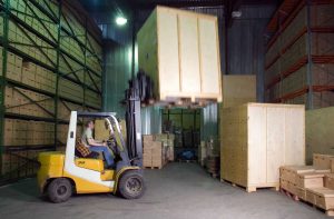 Business storage in warehouse